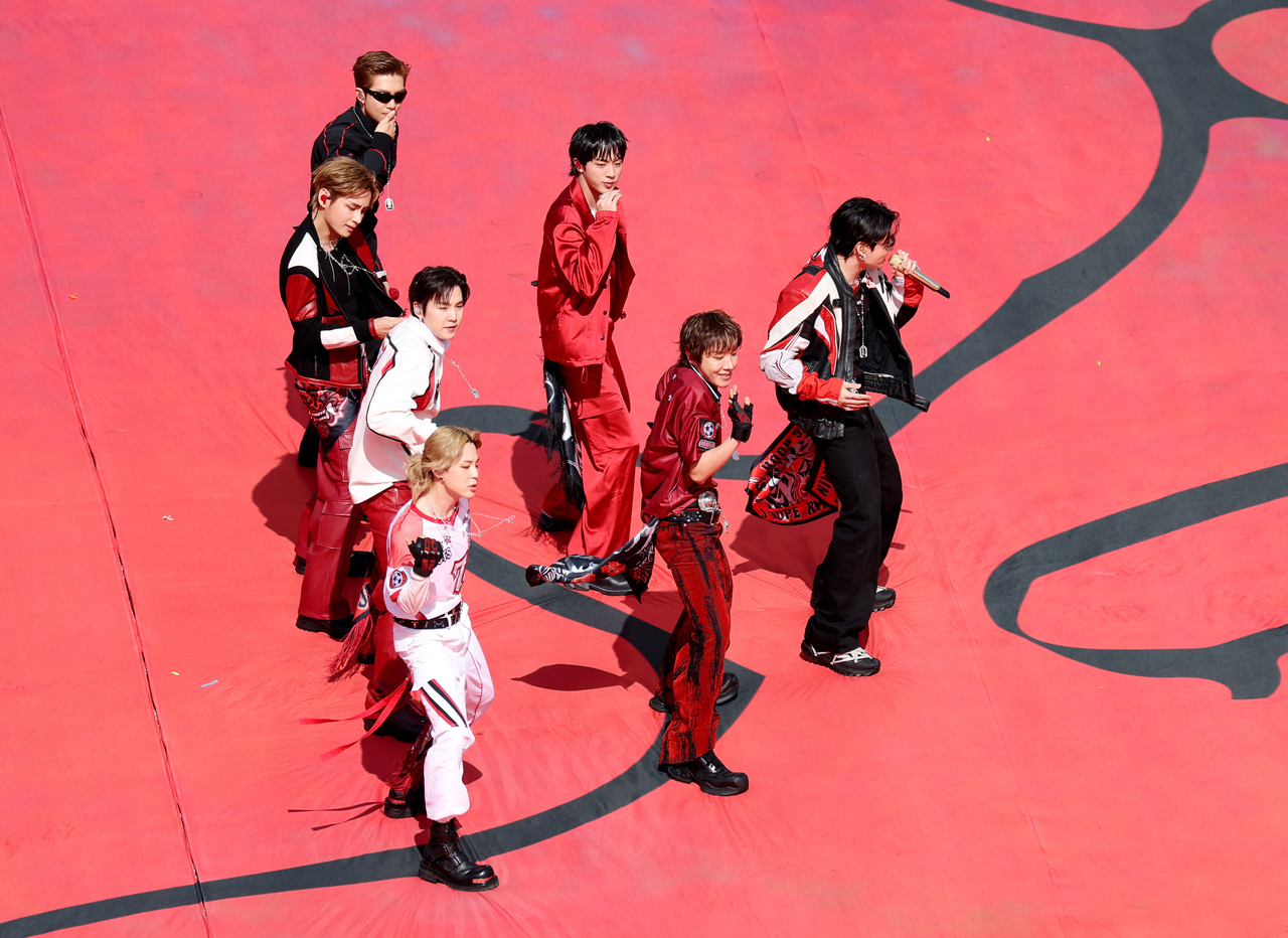 BTS performs