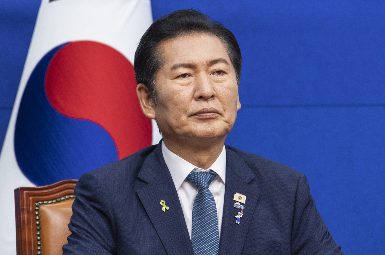 Democratic Party leadership candidate Rep. Jung Chung-rae (Yonhap)