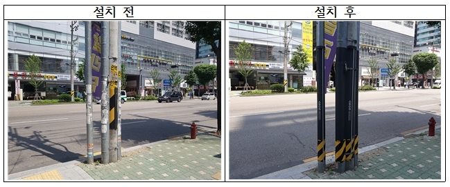 불법광고물 부착방지판