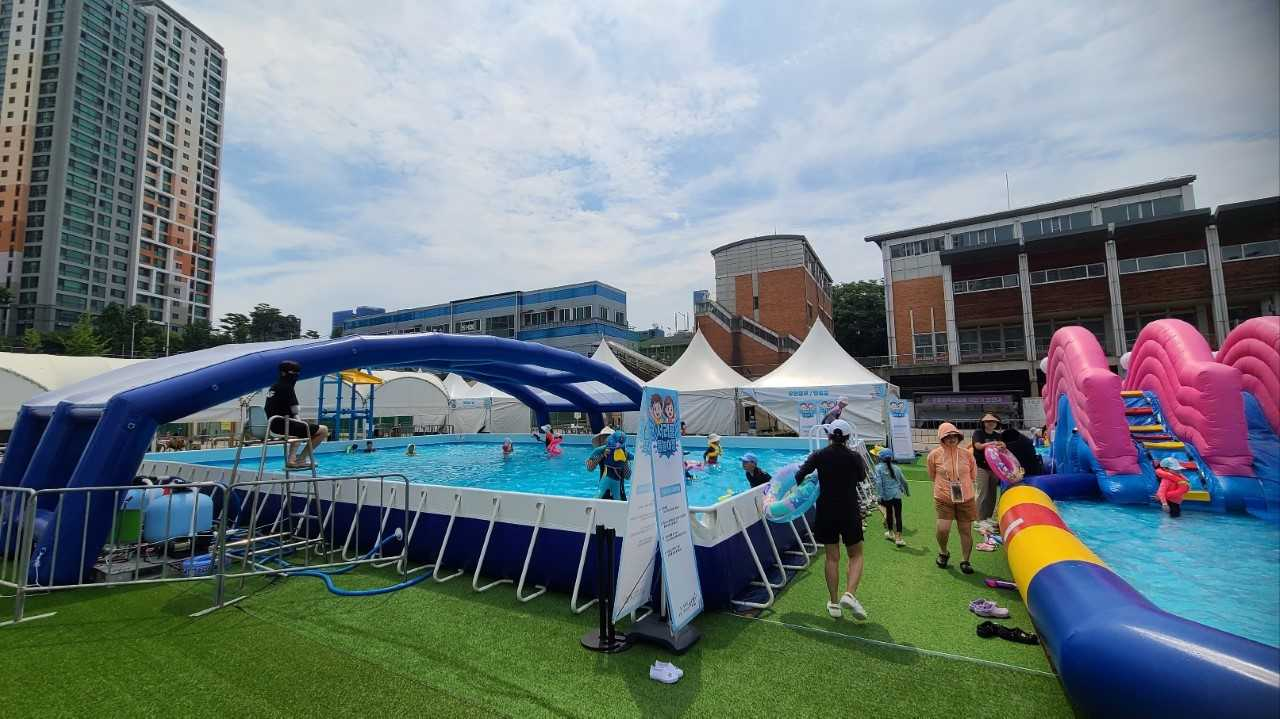 서리풀 물놀이장. [서초구 제공]
