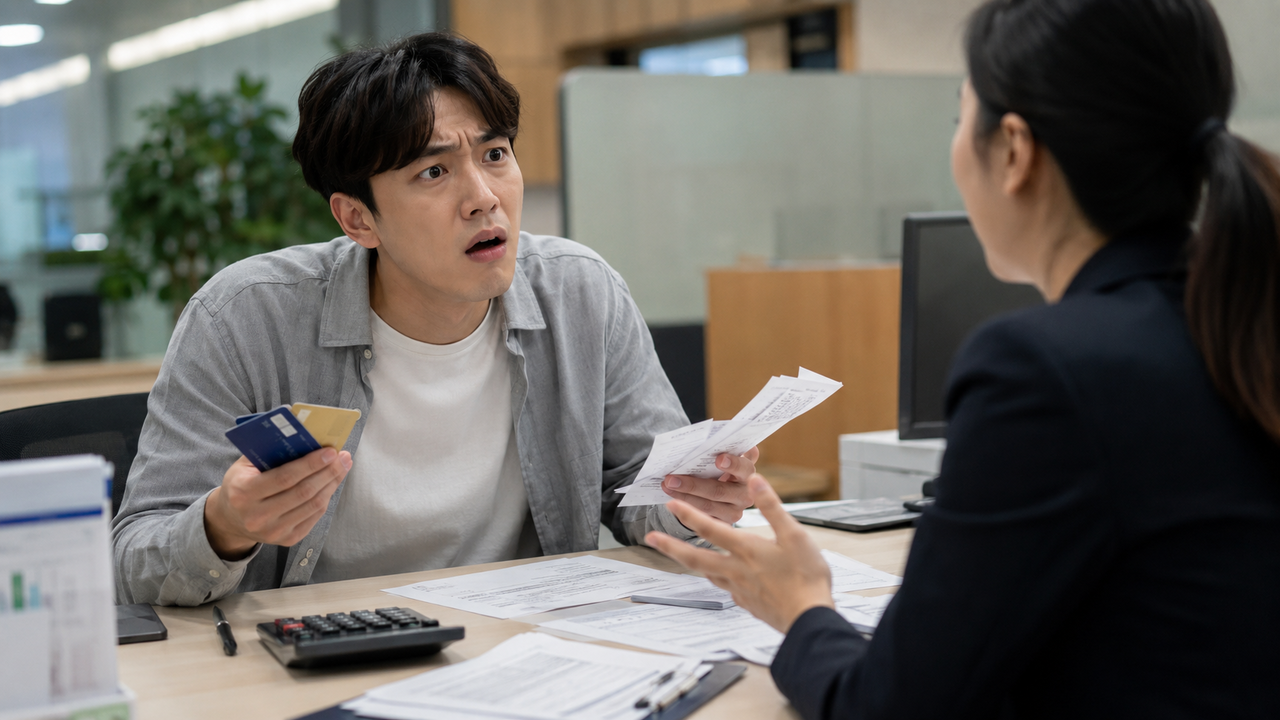 대출약정 체결 시 카드이용실적 산정방식과 실적 제외대상 등에 대한 안내나 설명을 제대로 받지 못했다는 민원이 빈번히 발생하고 있다. 금융감독원은 은행권과 함께 대출 금리감면 조건 중 카드이용실적 조건을 개선하기로 했다. [챗GPT를 이용해 제작함]