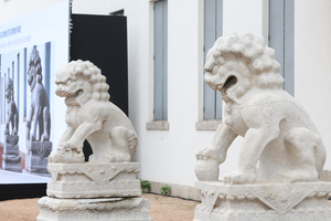 S. Korea holds ceremony marking return of lion statues to China
