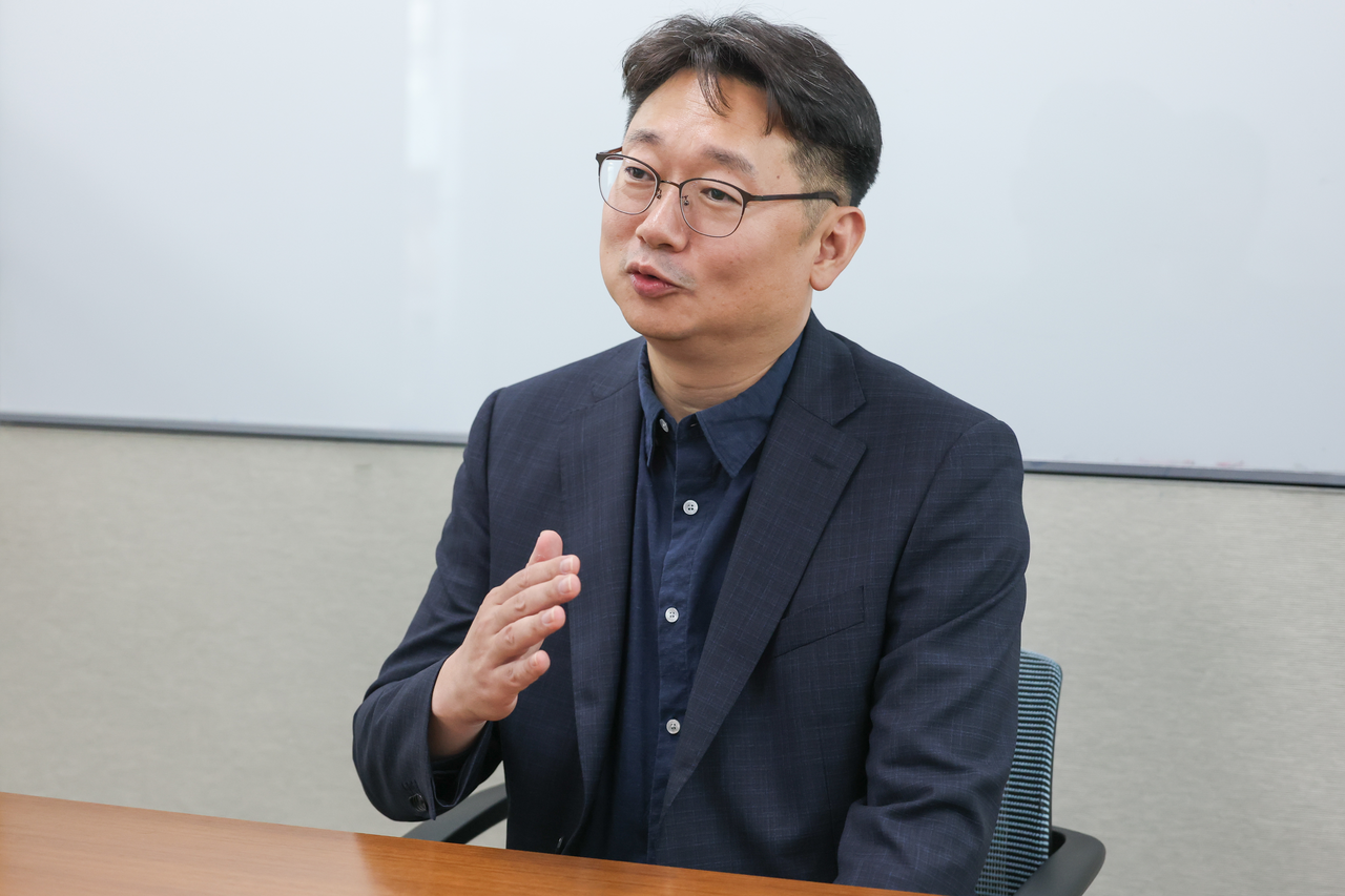 서남희 LG유플러스 AICC프로덕트트라이브(상무)가 헤럴드경제와 만나 인터뷰하는 모습 [LG유플러스 제공]