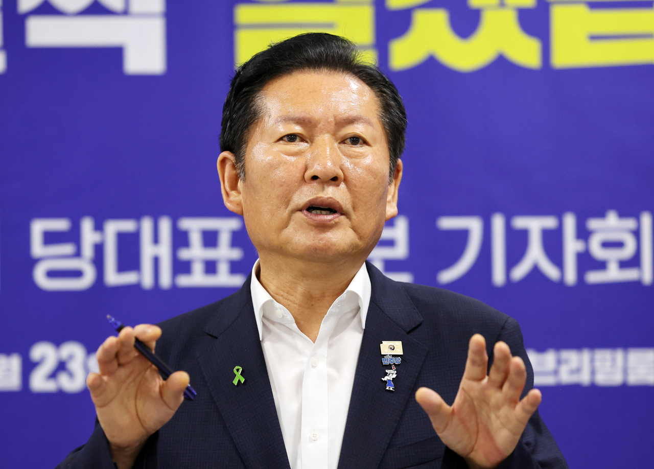 정청래 더불어민주당 당 대표 후보 [연합]