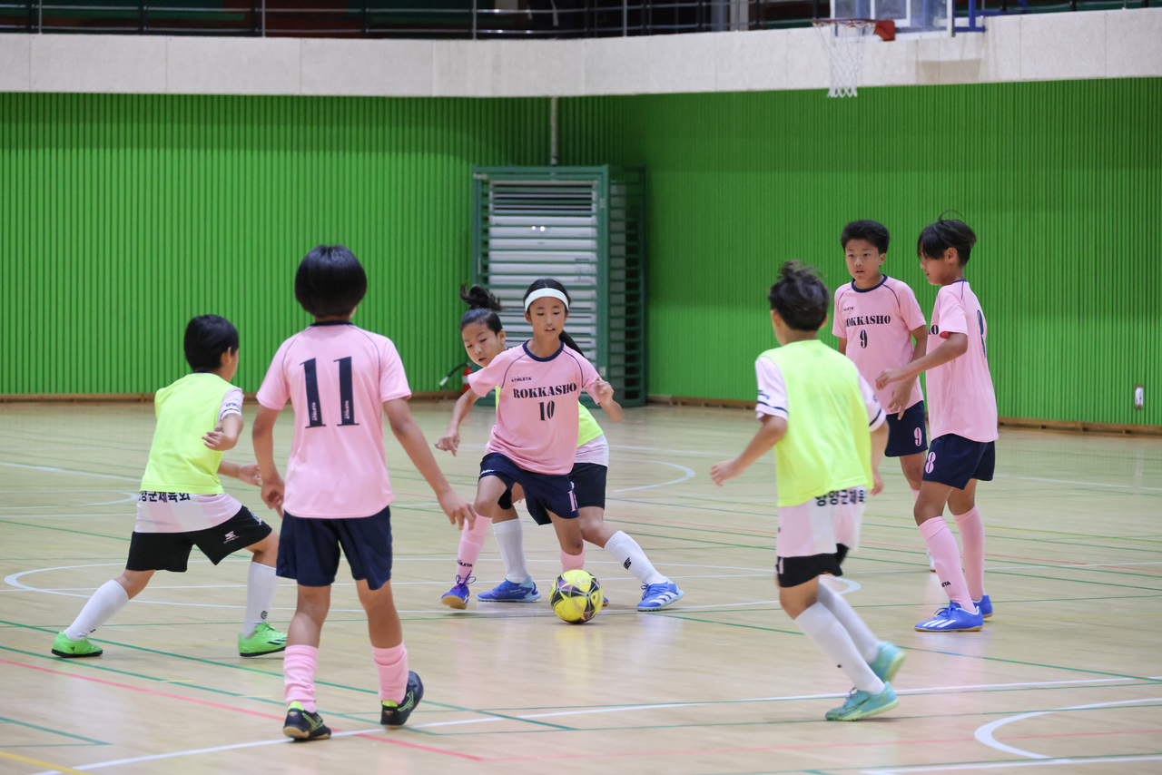 일본 아오모리현 롯카쇼촌 청소년 축구교류단