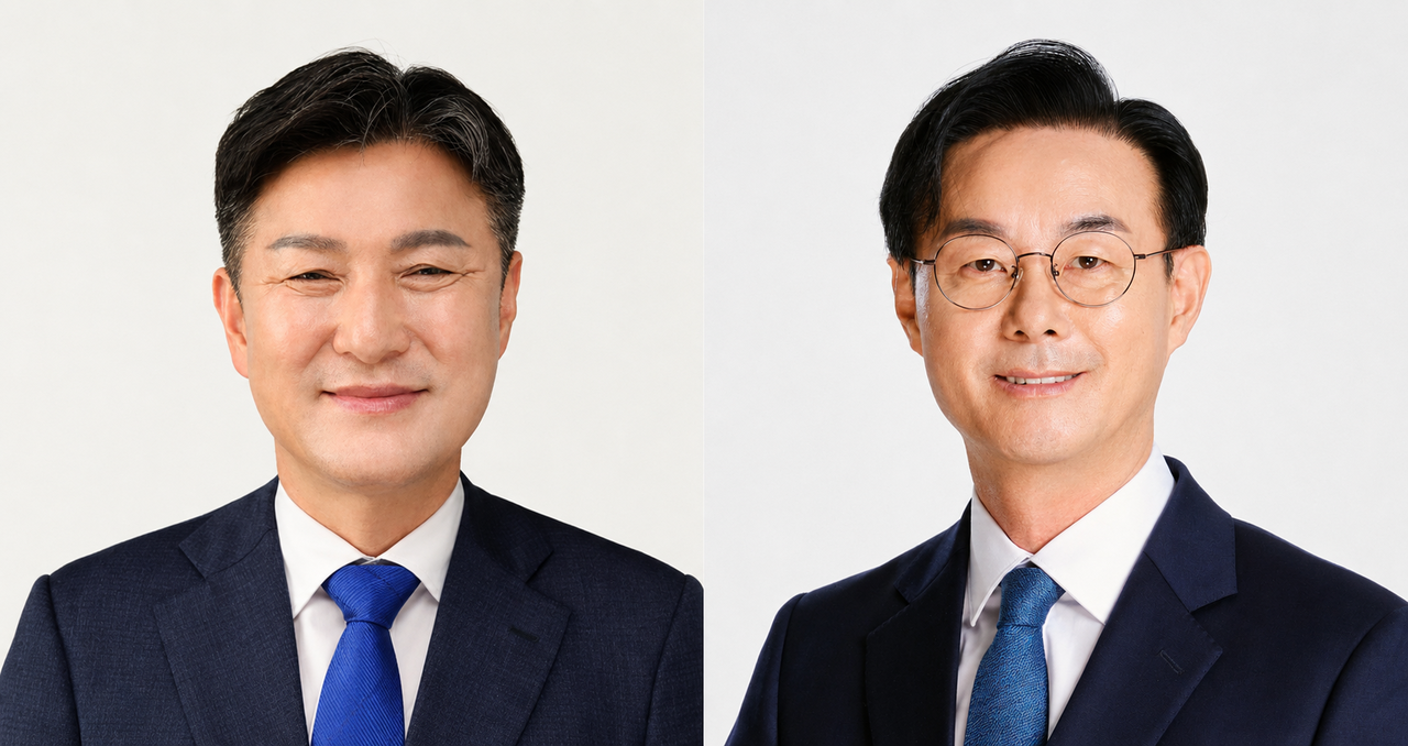 김동욱 도봉구청장(왼쪽)과 최동민 동대문구청장