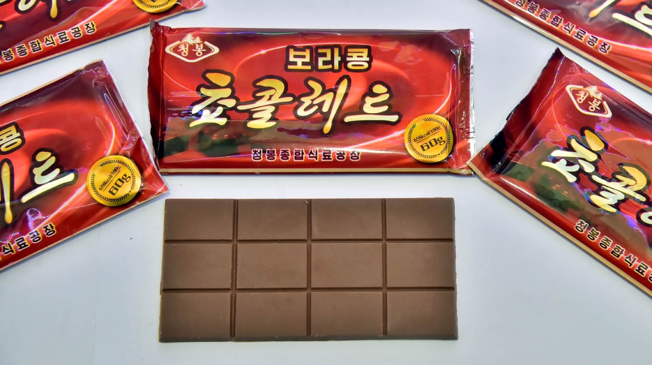 "Chocolate" developed by North Korea using "purple beans" instead of cocoa powder (Yonhap)