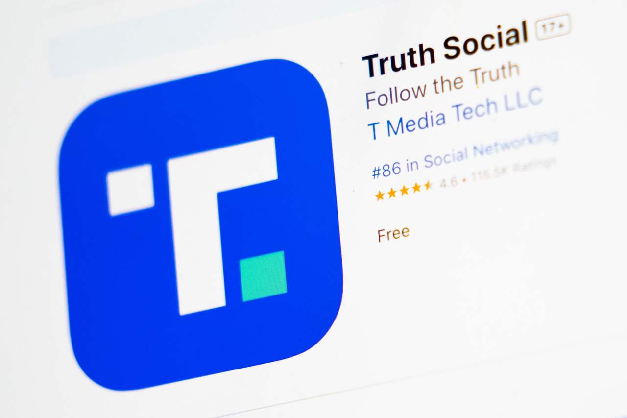 Truth Social, the social network founded by President Donald Trump. [AP]