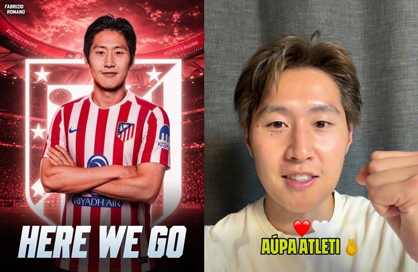 Lee Kang-in after joining Atletico Madrid (Instagram @atleticodemadrid)
