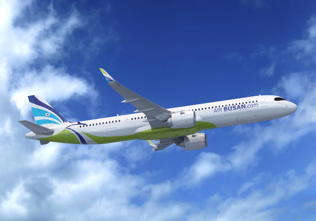 에어부산 A321neo 항공기. [에어부산 제공]