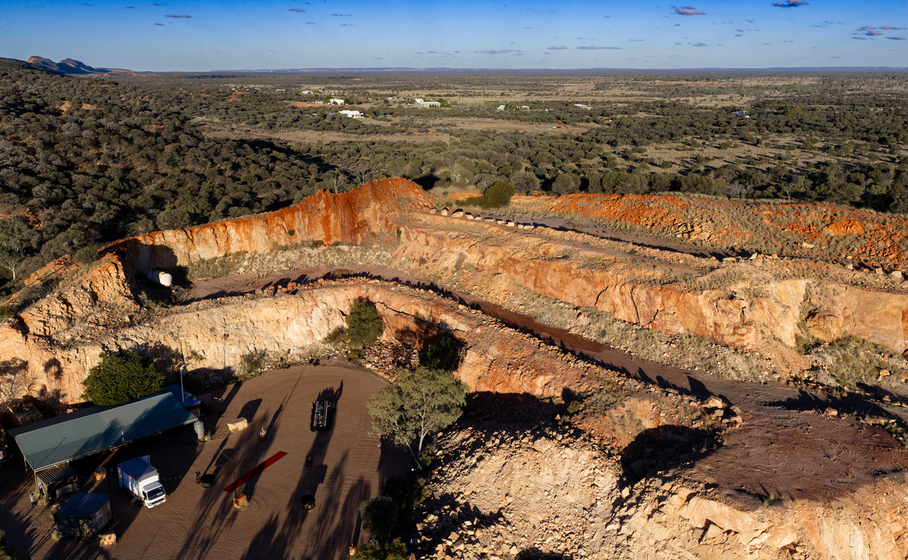 Arafura Rare Earth’s Nolans project site in the Aileron Province, approximately 135 kilometers north of Alice Springs in the Northern Territory of Australia (Northern Territory Government)
