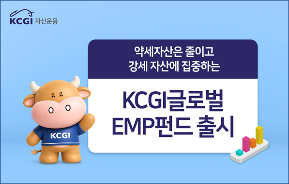 KCGI자산운용은 27일 글로벌 ETF에 분산 투자하는 ‘KCGI 글로벌액티브 EMP 펀드[주식재간접형]’을 출시했다고 전했다. [KCGI자산운용 제공]