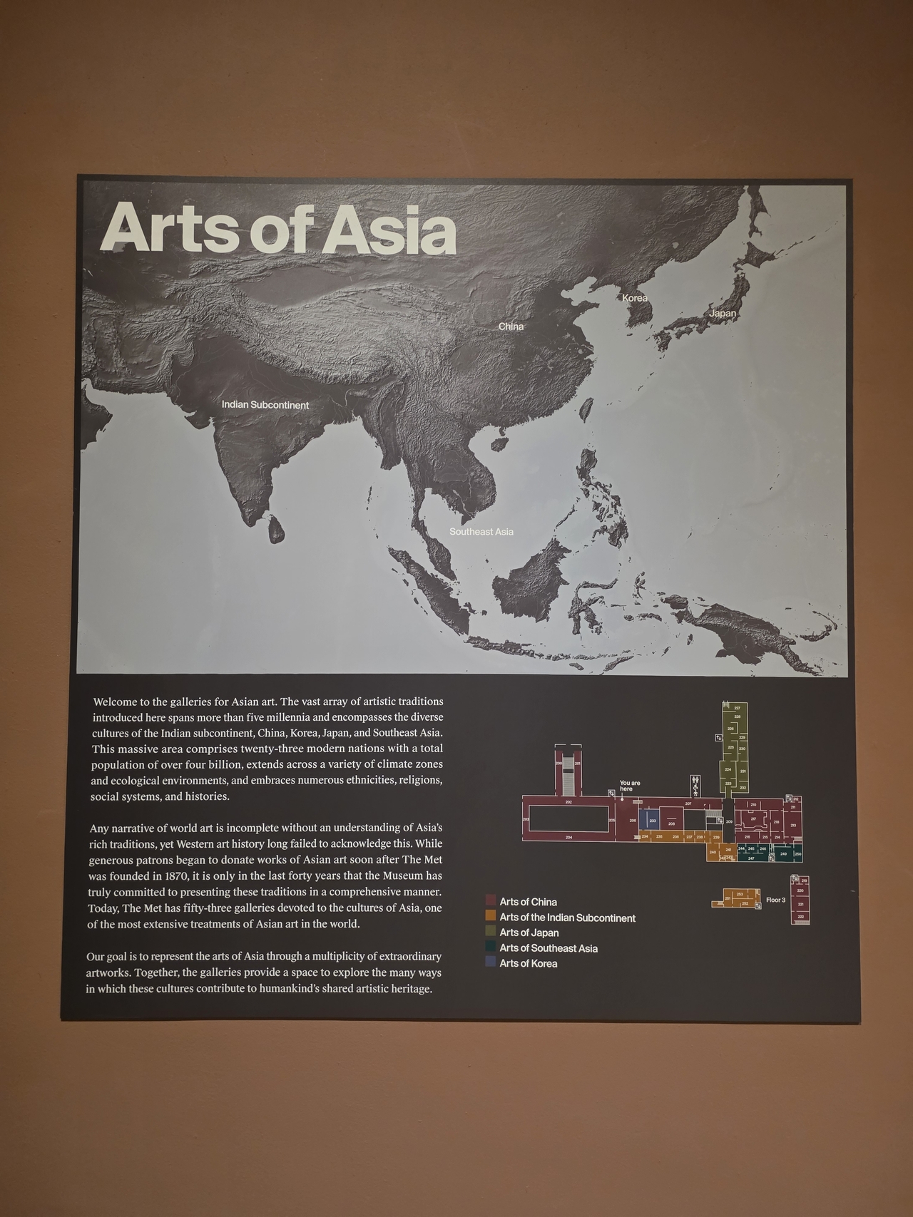 A gallery text for the Arts of Asia at the Metropolitan Museum of Art in New York (VANK)