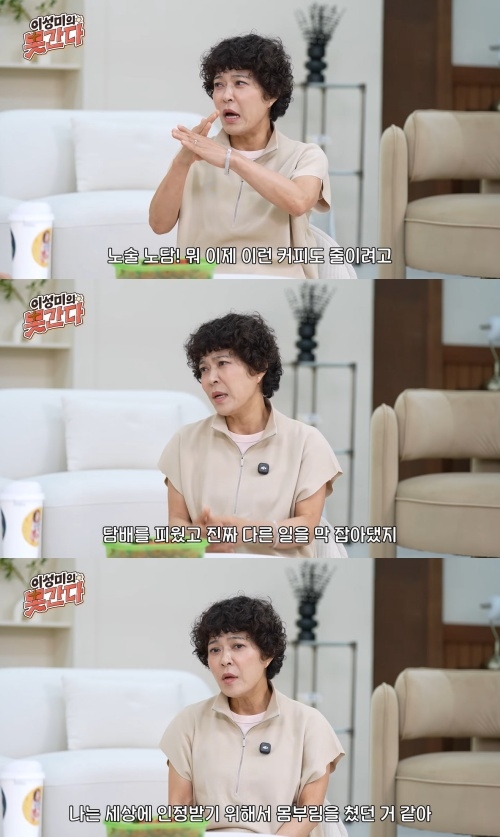 이성미 유튜브 캡처