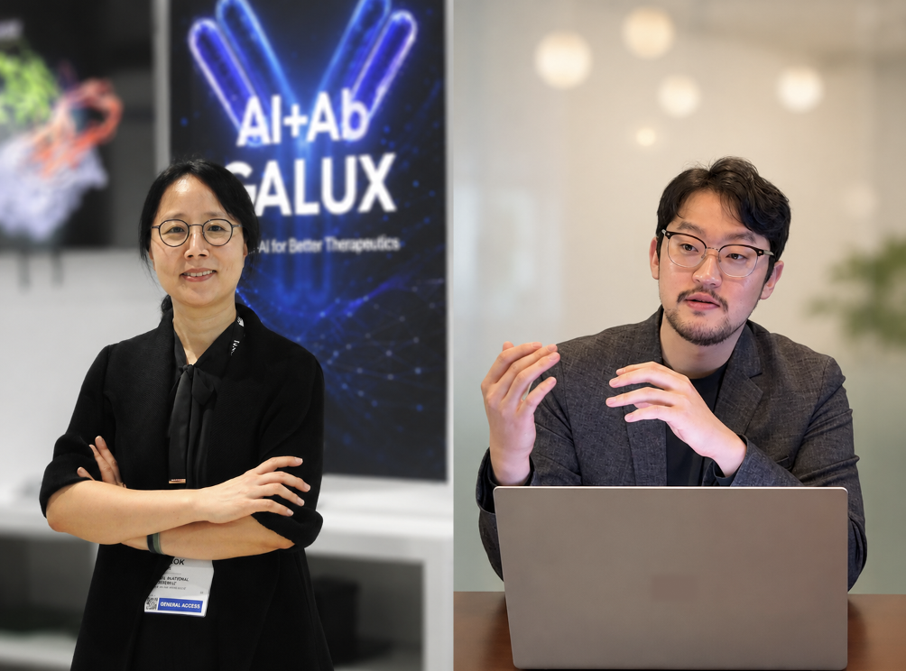 갤럭스 석차옥(왼쪽) 대표와 박태용 신임 대표. [갤럭스 제공]
