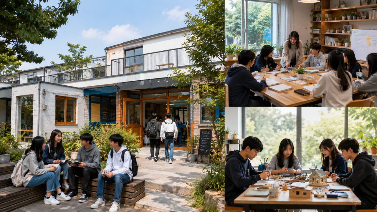 대안교육기관 10곳 중 9곳가량이 현재 사용 중인 건축물에서 합법적으로 운영할 수 있는 길이 열린다. 사진은 대안교육기관을 표현한 이미지. [챗GPT로 제작]