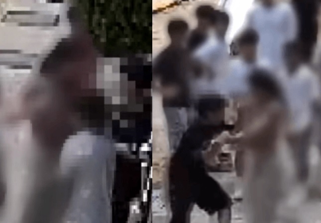 부산 한 초등학교에 무단침입한 학부모가 학생을 폭행하는 상황[JTBC ‘사건반장’]