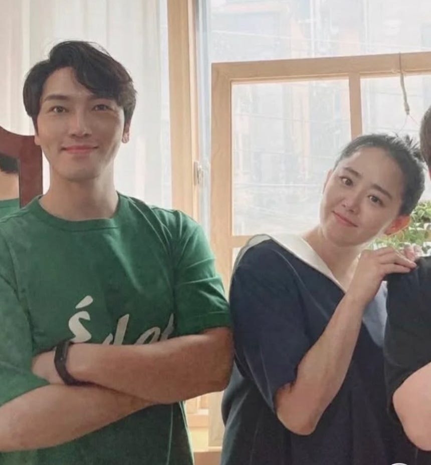 Cre Company said Moon Geun-young, 39, and Jung Pyung, 46, had recently wed after a long-term relationship. (Jung Pyung' Instagram)