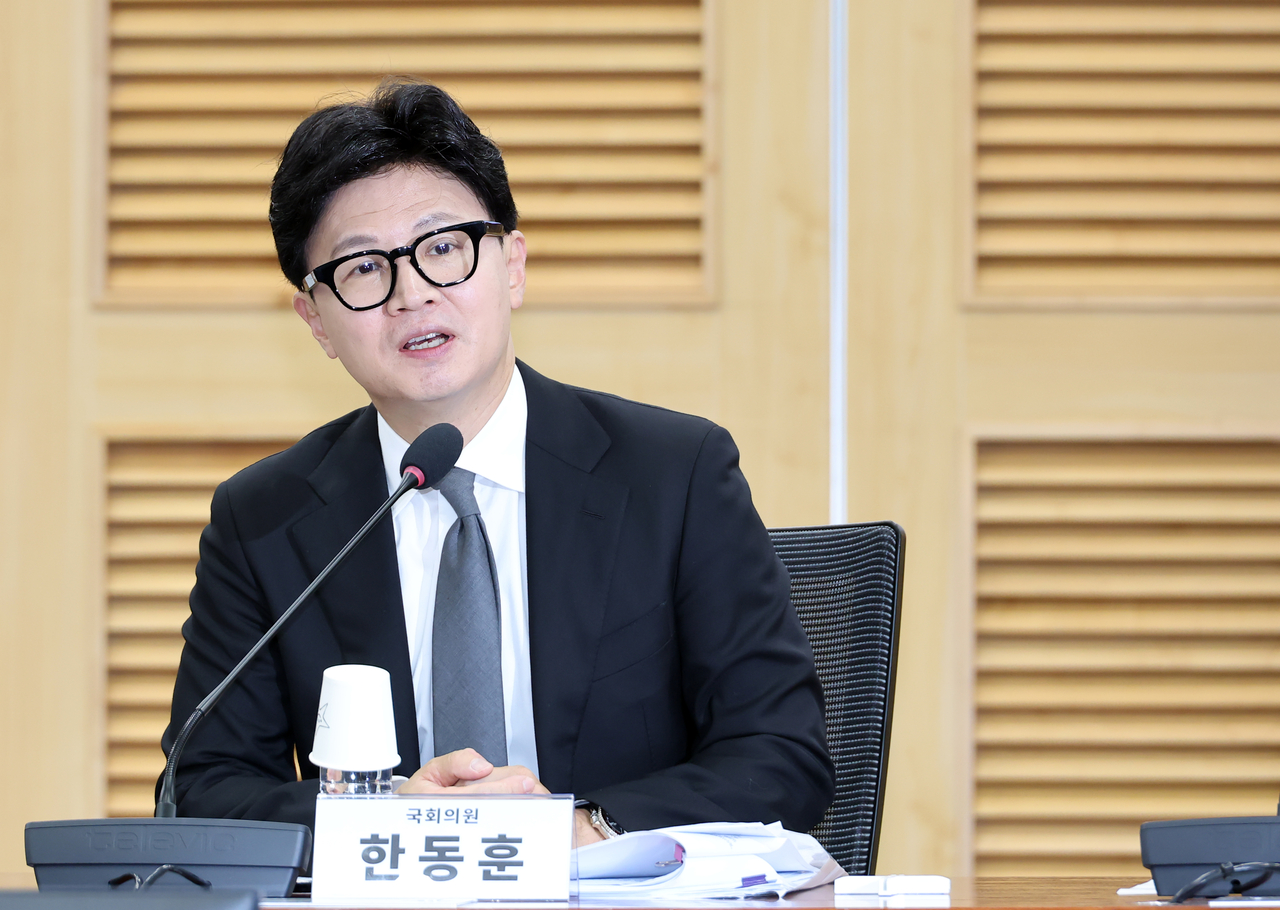 한동훈 무소속 의원이 29일 국회 의원회관에서 개최한 긴급 토론회 “보완수사 금지, 기어이 범죄자의 편에 설 것인가‘에서 발언하고 있다. [연합]
