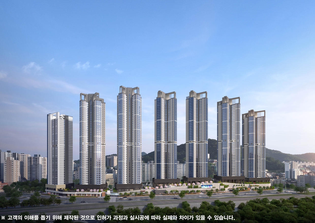 두산건설 ‘두산위브더제니스 부천’ 투시도. [두산건설 제공]