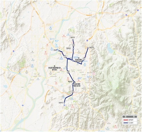 Each project will be carried out in phases by route, following a review of progress, traffic demand and feasibility.