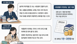 일타강사 ‘입시자료’ 주고 받는 PDF 공유방…“저작권 침해 불법입니다”