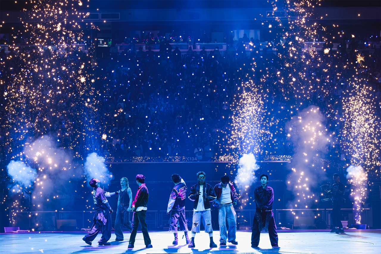 BTS performs in a concert in Las Vegas in May. (Big Hit Music)