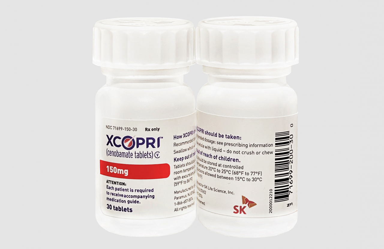 Cenobamate, sold in the United States under the brand name Xcopri. [SK Biopharm]