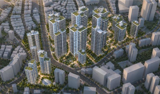 Rendering of the reconstruction plan for Dohwa Useong apartment complex in Mapo-gu. [Provided by Seoul Metropolitan Government]