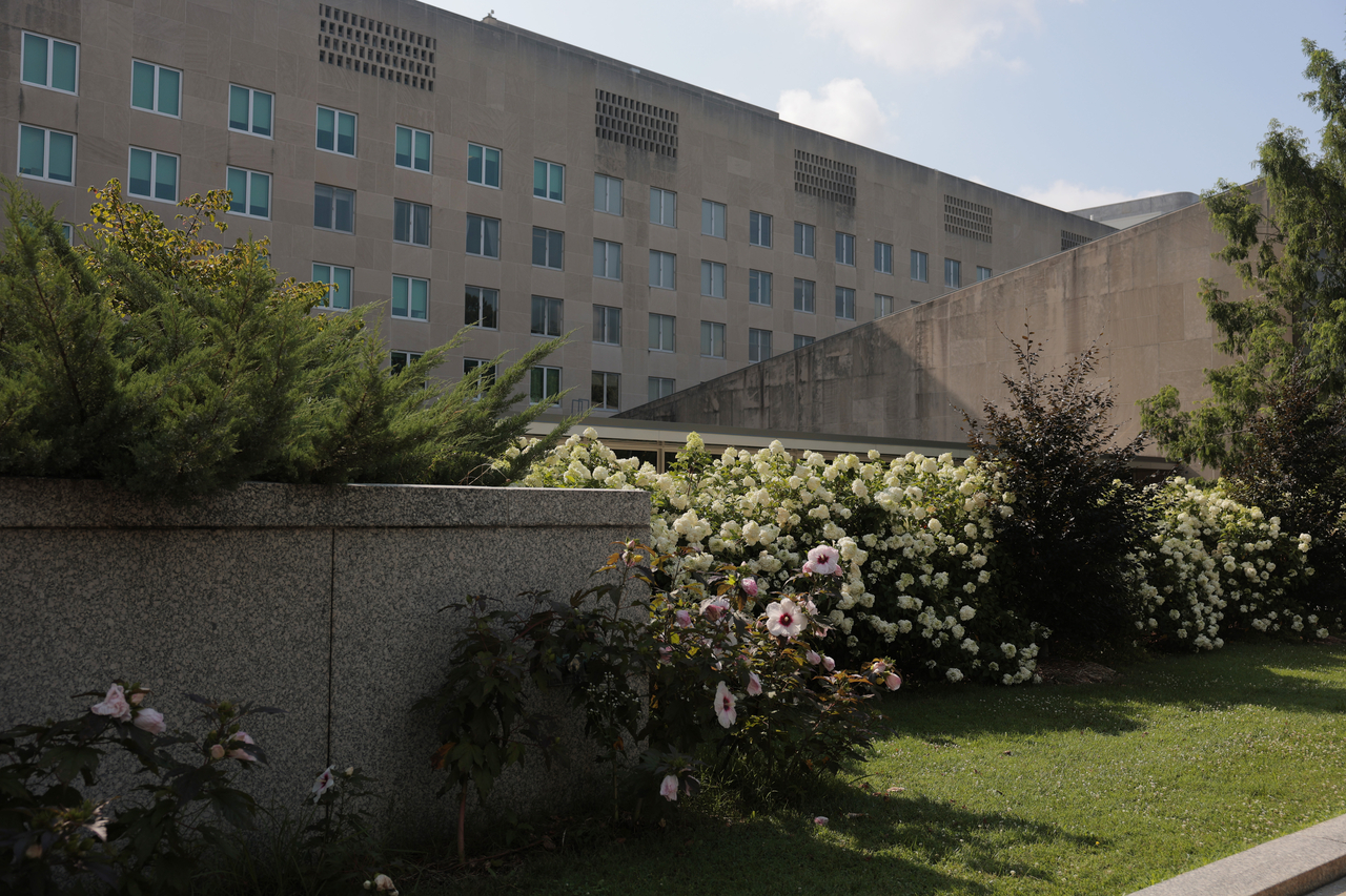 A view of the US Department of State headquarters in the Harry S. Truman Federal Building on July 11, 2025 in Washington, DC. (Getty Images)