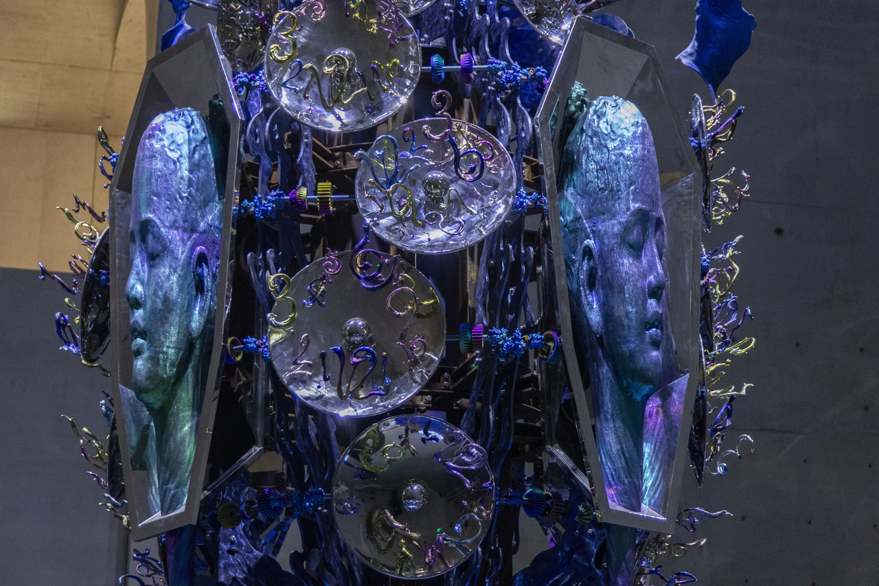 A detail of Wallace Chan's "Rebirth" at Long Museum West Bund in Shanghai (JJYPHOTO/Wallace Chan)