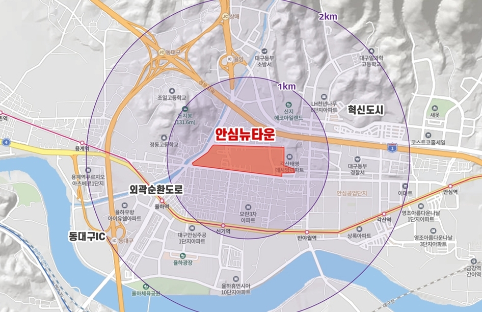 대구 동구 안심뉴타운 내 신세계사이먼 대구 프리미엄 아울렛 부지 [신세계사이먼 제공]