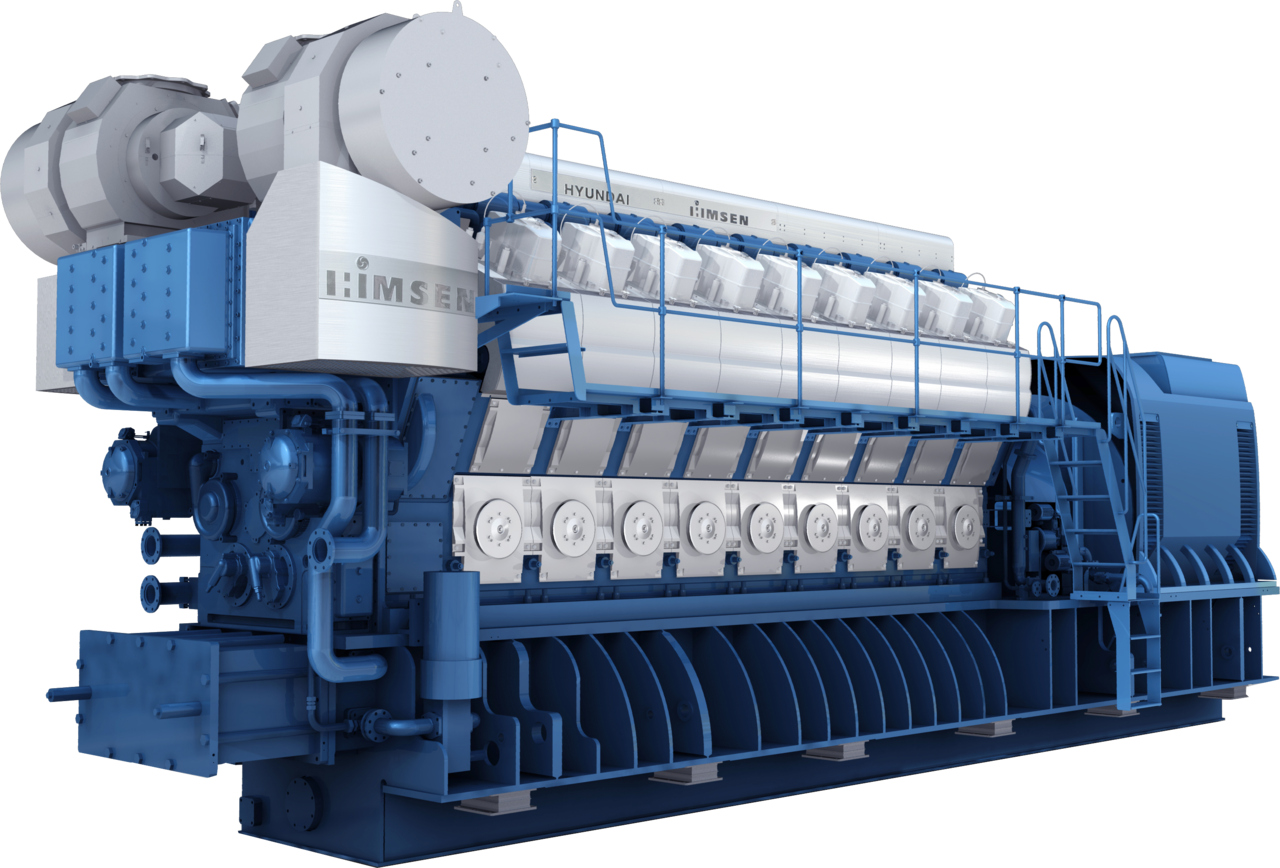 HD Hyundai Heavy Industries’ HiMSEN engine for land-based power generation (HD Hyundai Heavy Industries)