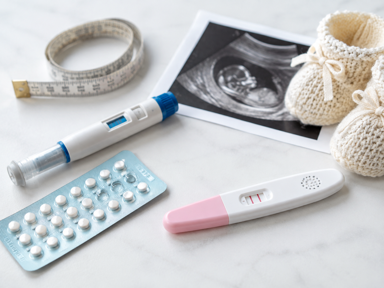 An AI-generated image illustrating an unintended pregnancy linked to obesity medication. [Image generated by ChatGPT]