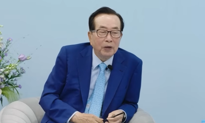 동원TV 유튜브에 올라온 김재철 동원그룹 명예회장의 모습. [동원TV 캡쳐]