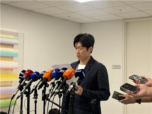 Park Ji-sung, co-chair of the K-Football Innovation Committee, briefs reporters in Seoul on Tuesday. (Yonhap)