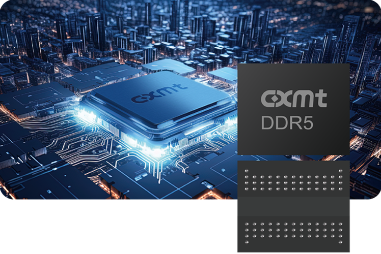CXMT’s DDR5 chips and modules. The Chinese memory maker says the products support speeds of up to 8,000 Mbps, with 16Gb and 24Gb die capacities. (CXMT)