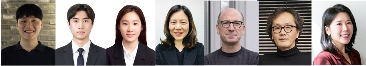 이번 연구를 수행한 공동연구진. 김재홍(왼쪽부터) KAIST 문화기술대학 박사과정, 김현승 석사과정, 김지선 박사과정, 오혜연 교수, 토르스텐 홀츠 독일 막스플랑크 보안 및 정보보호 연구소 박사, 이원재 교수, 차미영 KAIST&막스플랑크 보안 및 정보보호 연구소 교수.[KAIST 제공]