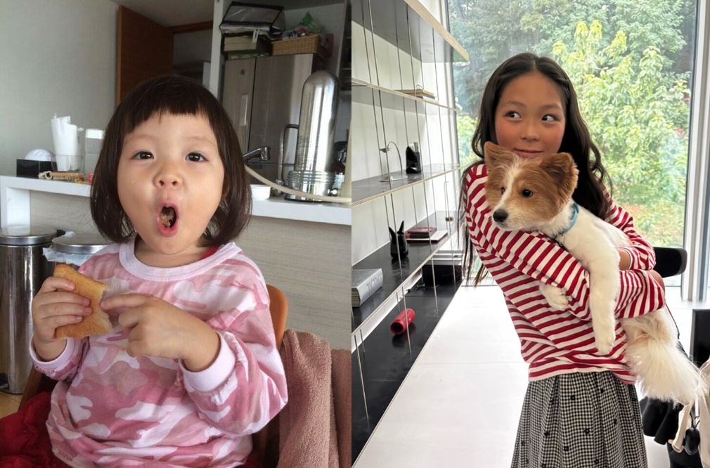 Choo Sa-rang in 2013 (left) and 2025 (right) (Screen capture from Facebook and Instagram @choosarang_official)