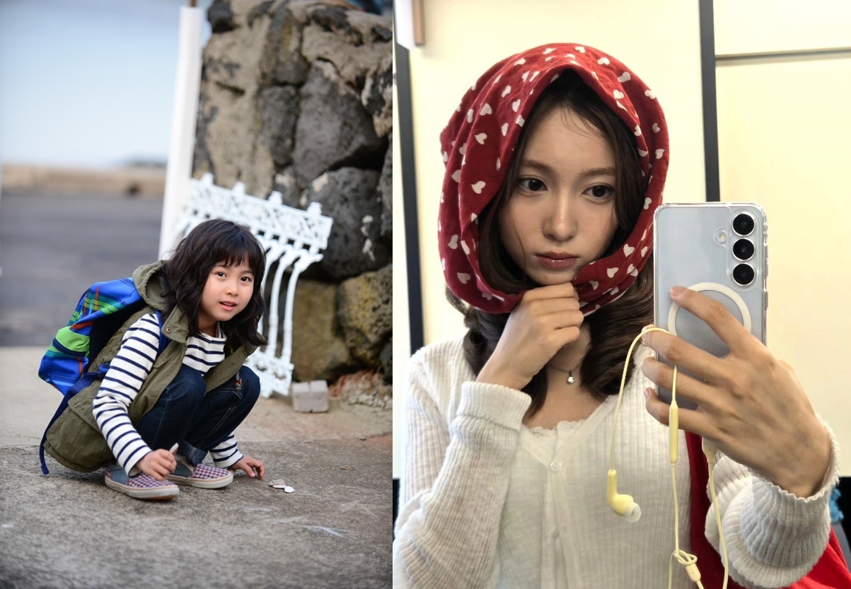 Kal So-won in 2013 (left) and 2026 (right) (Herald DB, Screen capture from Instagram @as_you_sowon)