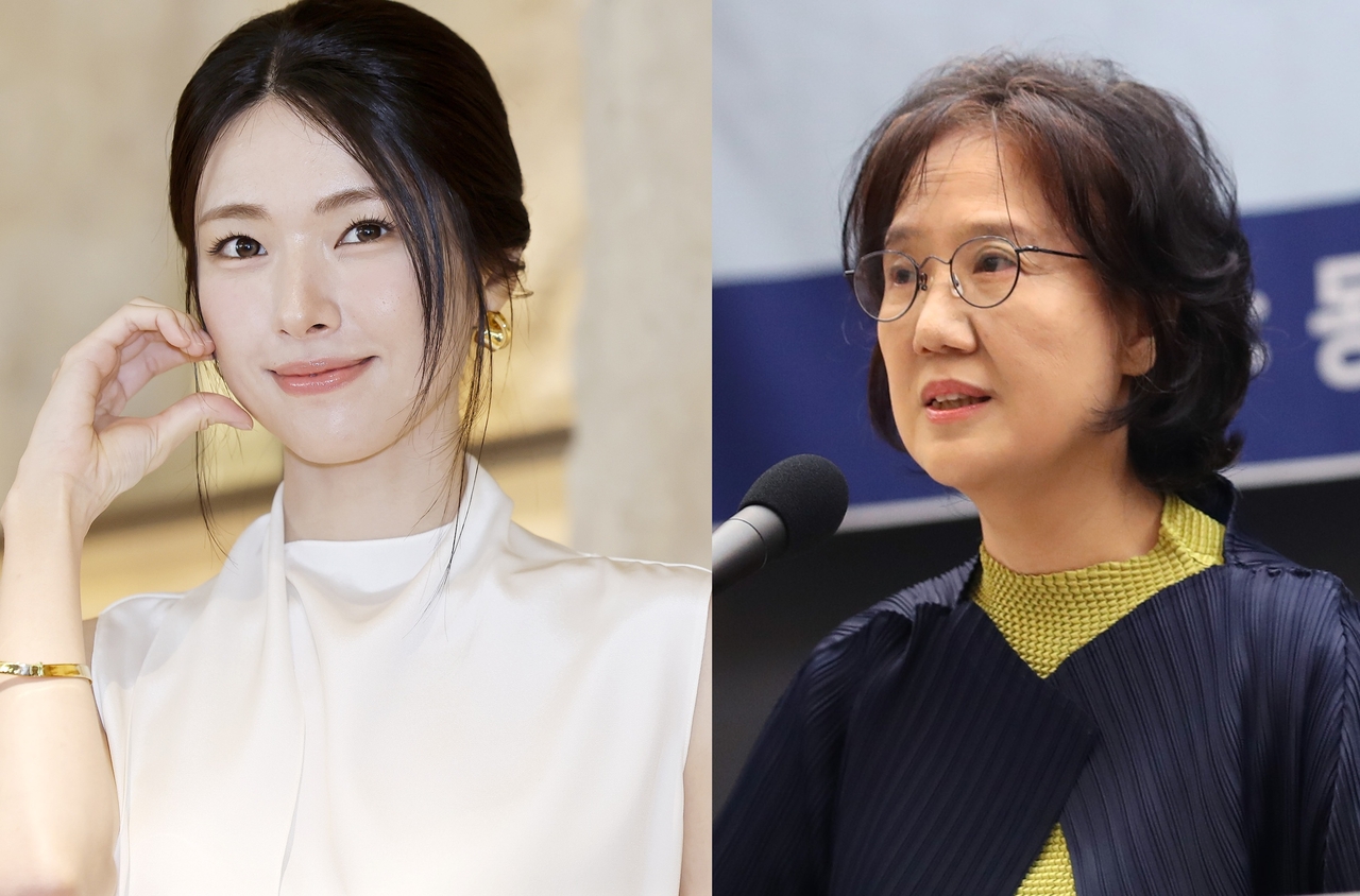 배우 하영과 박유하 교수 [뉴시스]