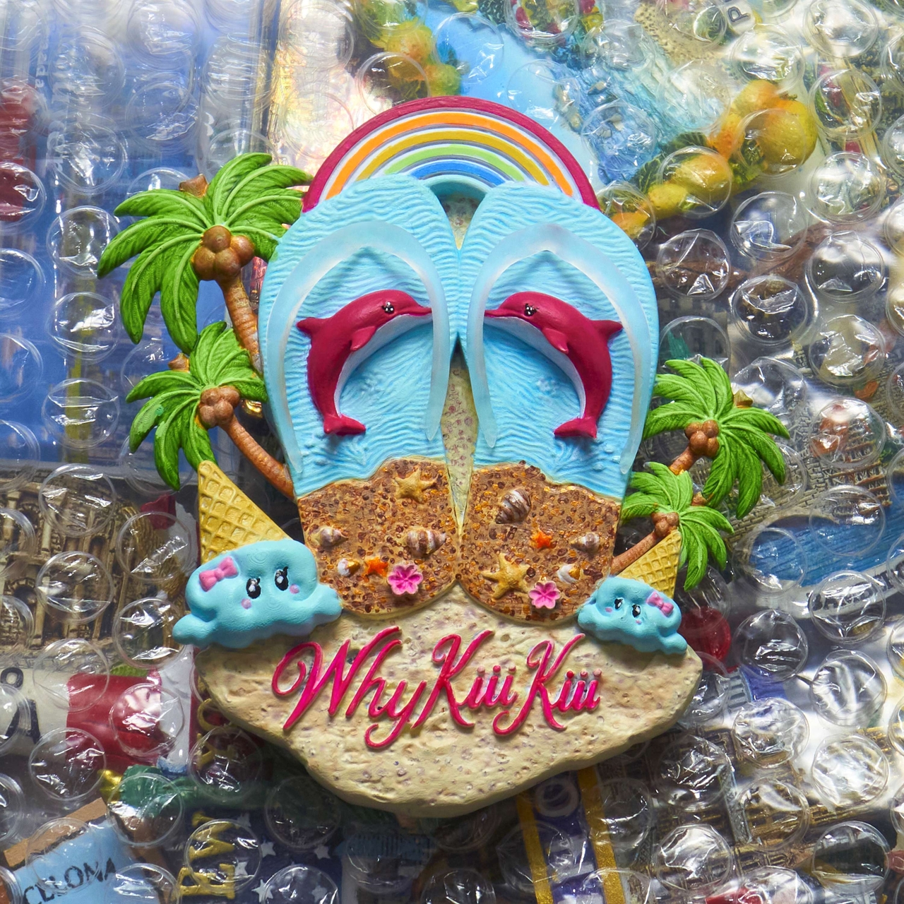 Cover image of KiiiKiii's third EP "WhyKiiiKiii" (Starship Entertainment)