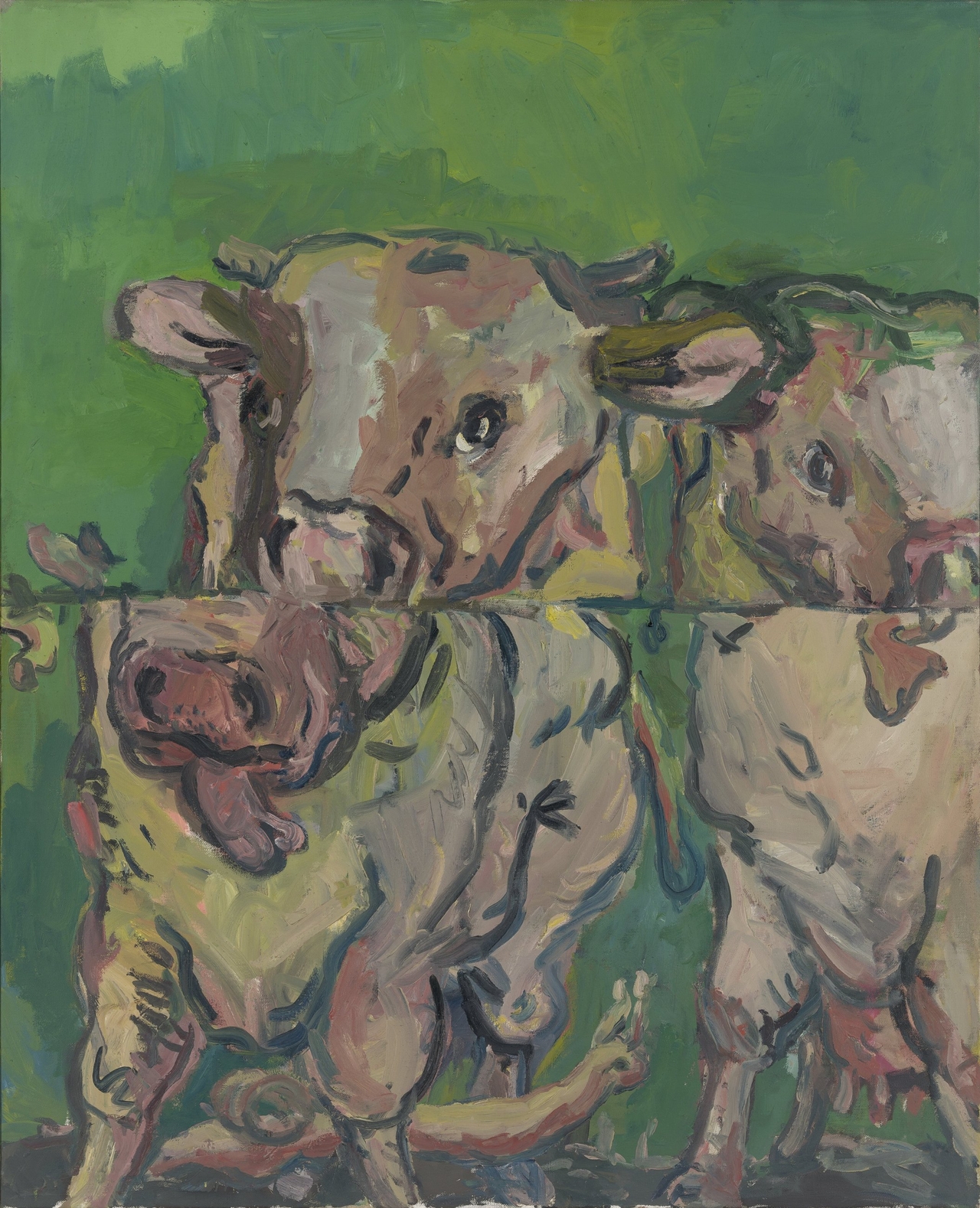 "Two Cows Divided I" (Jochen Littkemann/Georg Baselitz)