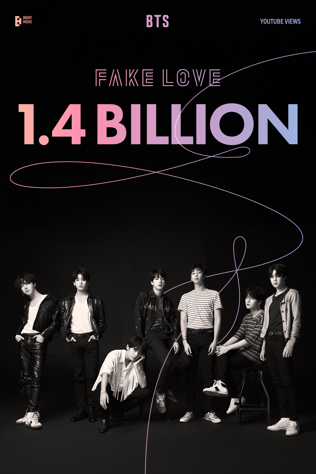 BTS’s “Fake Love” MV Surpasses 1.4 Billion YouTube Views