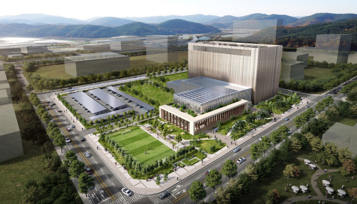 Rendering of Jangseong Pine Data Center in South Jeolla Province (Daewoo E&C)