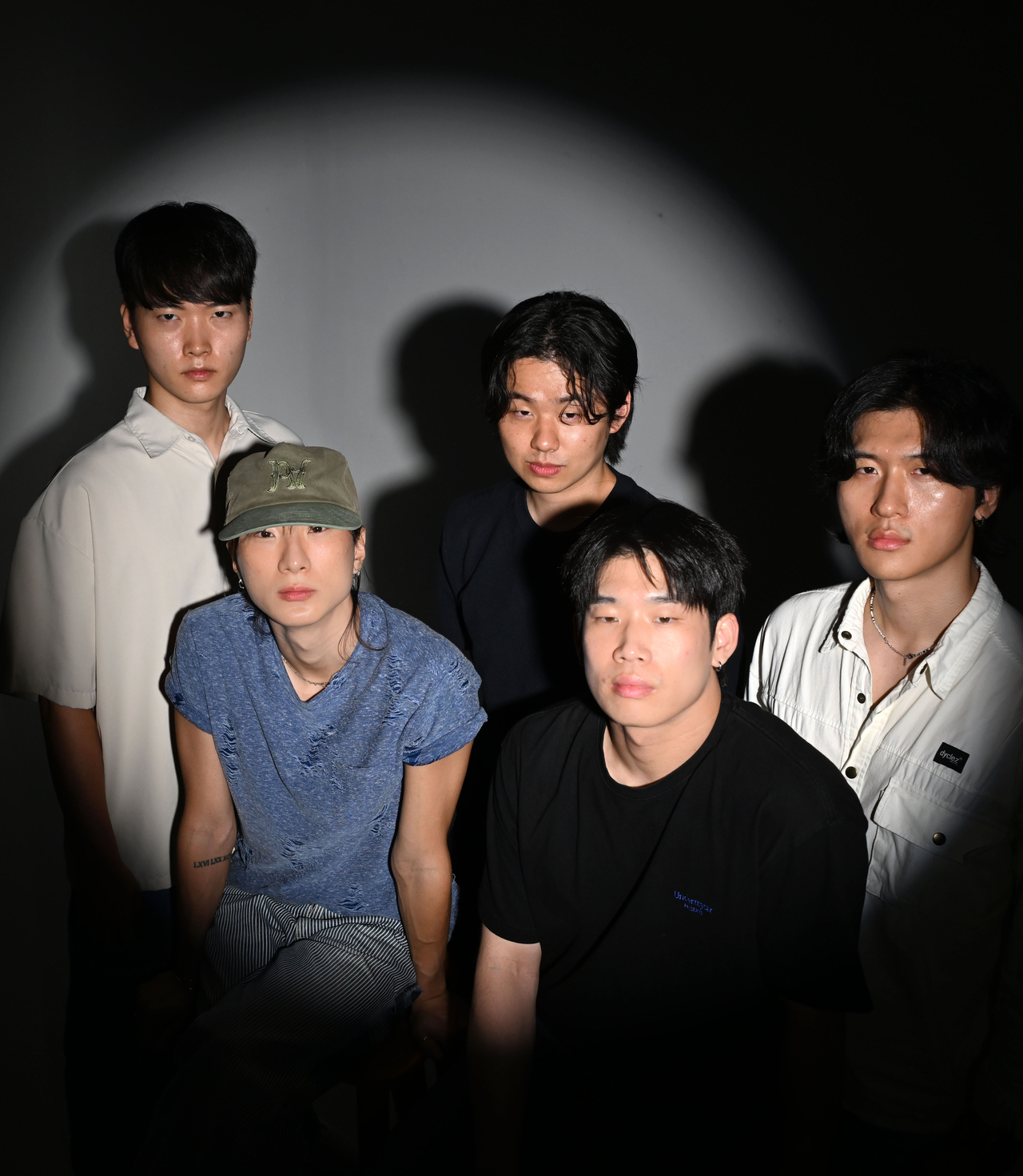 Seodo Band poses for a photo before an interview with The Korea Herald in Seoul, Aug. 6. (Lee Sang-sub/The Korea Herald)