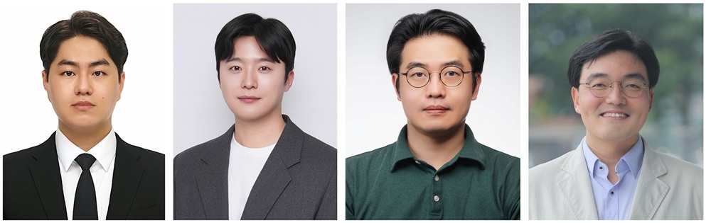이번 연구를 수행한 공동 연구진. 한정연(왼쪽부터) KAIST 화학과 학생,  허정무 아주대학교 교수, 이경진 충남대학교 교수, 윤동기 KAIST 교수.[KAIST 제공]