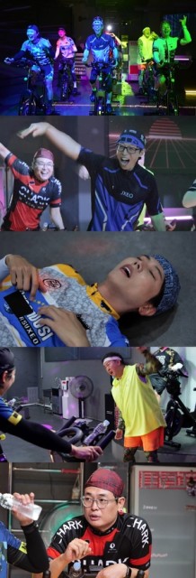 ‘놀뭐?’ 주우재, 스피닝 후 피카츄 상태..바닥에 질질