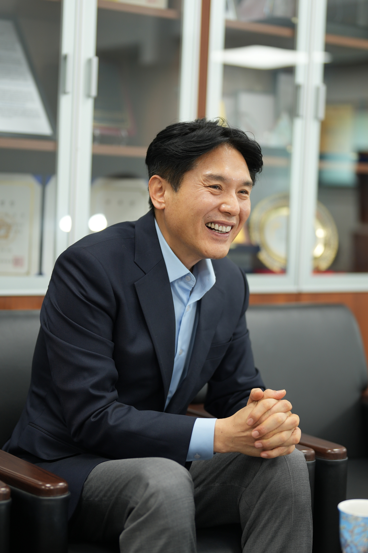 김 대표의원이 정책 경쟁, 여야 협치, 집행부 견제를 중심으로 한 의정활동 구상을 제시하고 있다. 공공정책팀 조수임