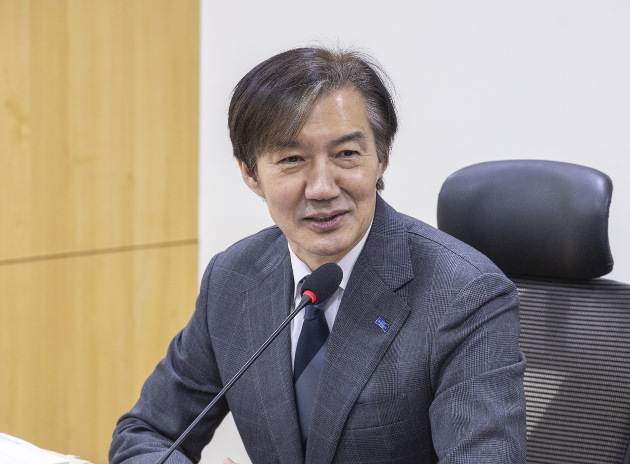 조국 조국혁신당 혁신정책연구원장 [연합]